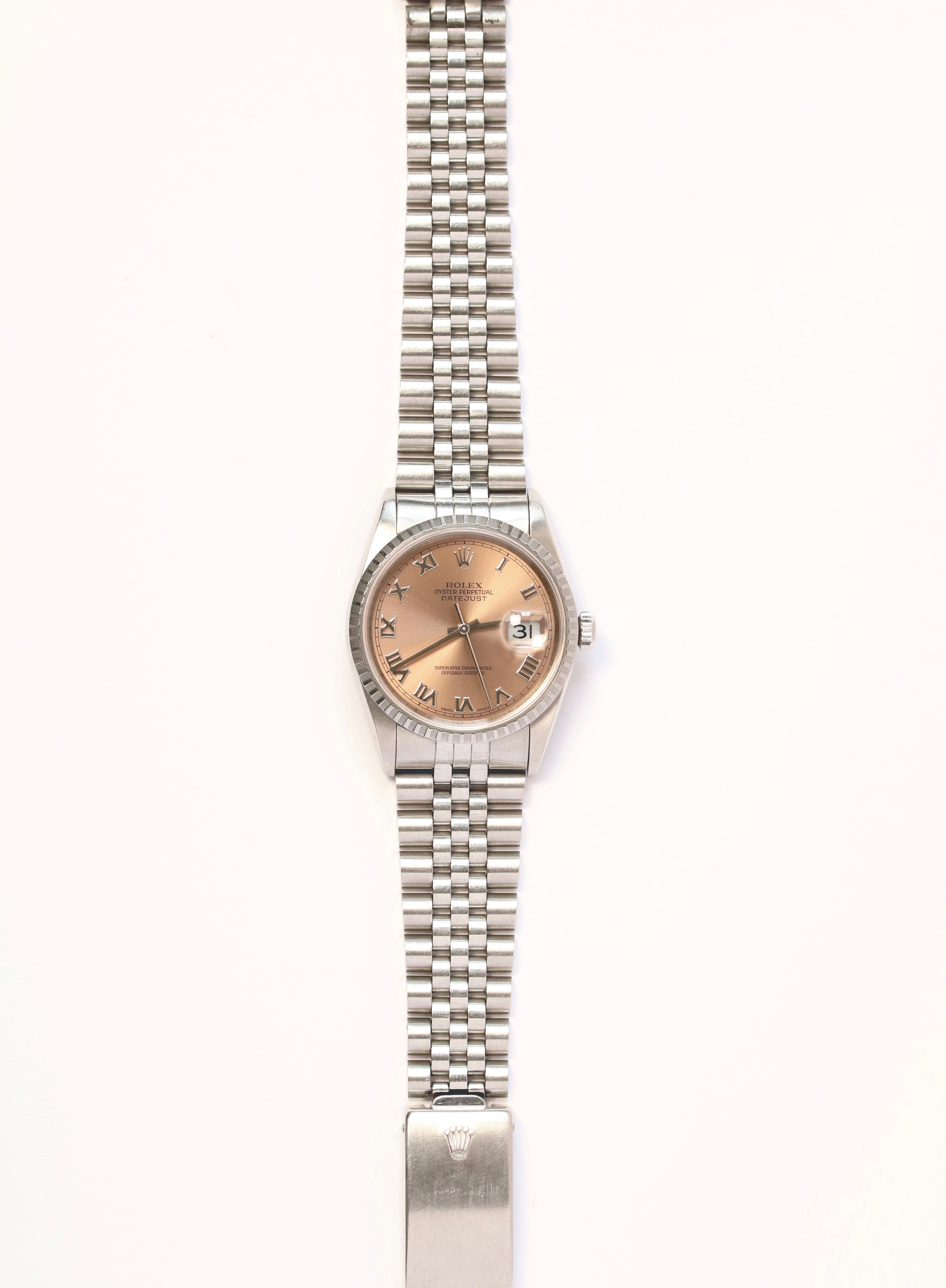 1999 Rolex Datejust 16220 w/ Salmon Dial