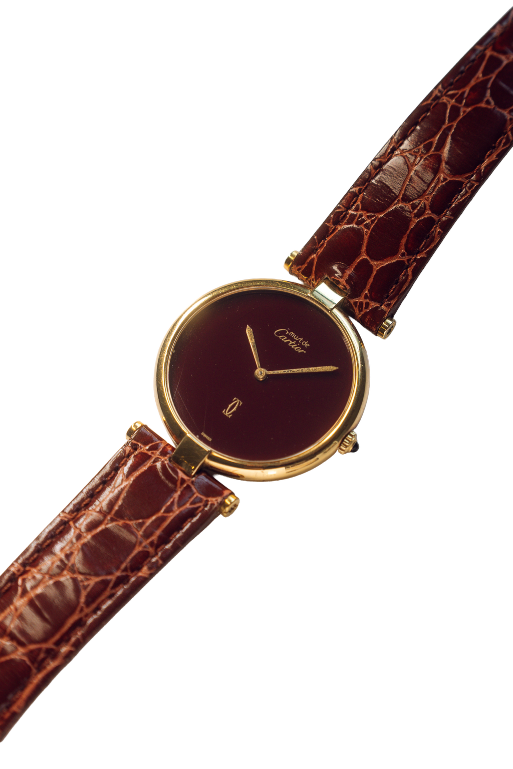 Cartier Must Vendome W/ Burgundy 'Bordeaux' Dial